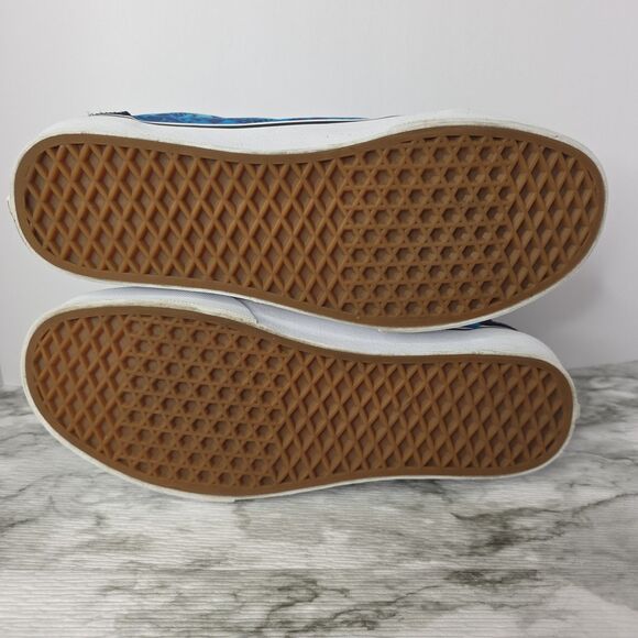 Vans Old Skool Classic Skate Shoes Unisex M 10.5 W 12 Navy Canvas Suede 721356 - Picture 11 of 12